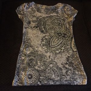 Rhinestone design shirt